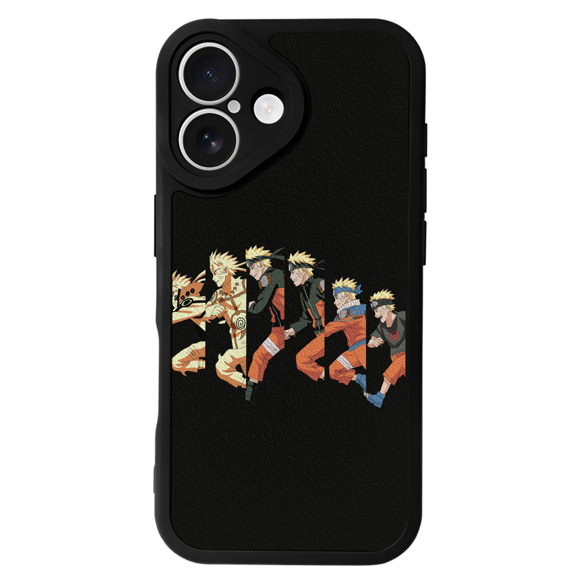 （画像用） NARUTO -ナルト- うずまき ナルト Uzumaki Naruto 【iPhone 16シリーズ対応】シリコンスマホケース（レザー調） 材質：シリコン